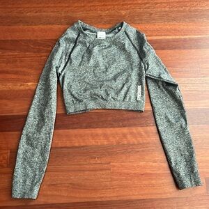 GYMSHARK vital seamless long sleeve crop top size small